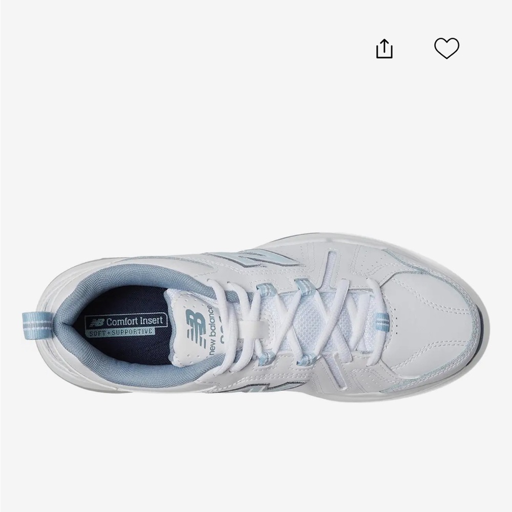 New Balance 608 White and Gray Sneakers - Picture 5 of 6